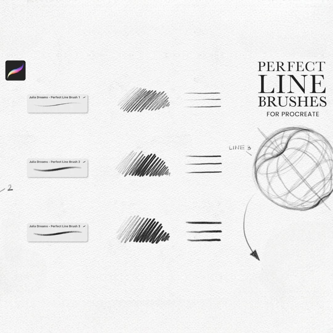 Perfect Sketch Brushes for Procreate, Realistic Pencil & Drawing Brush Set for iPad
