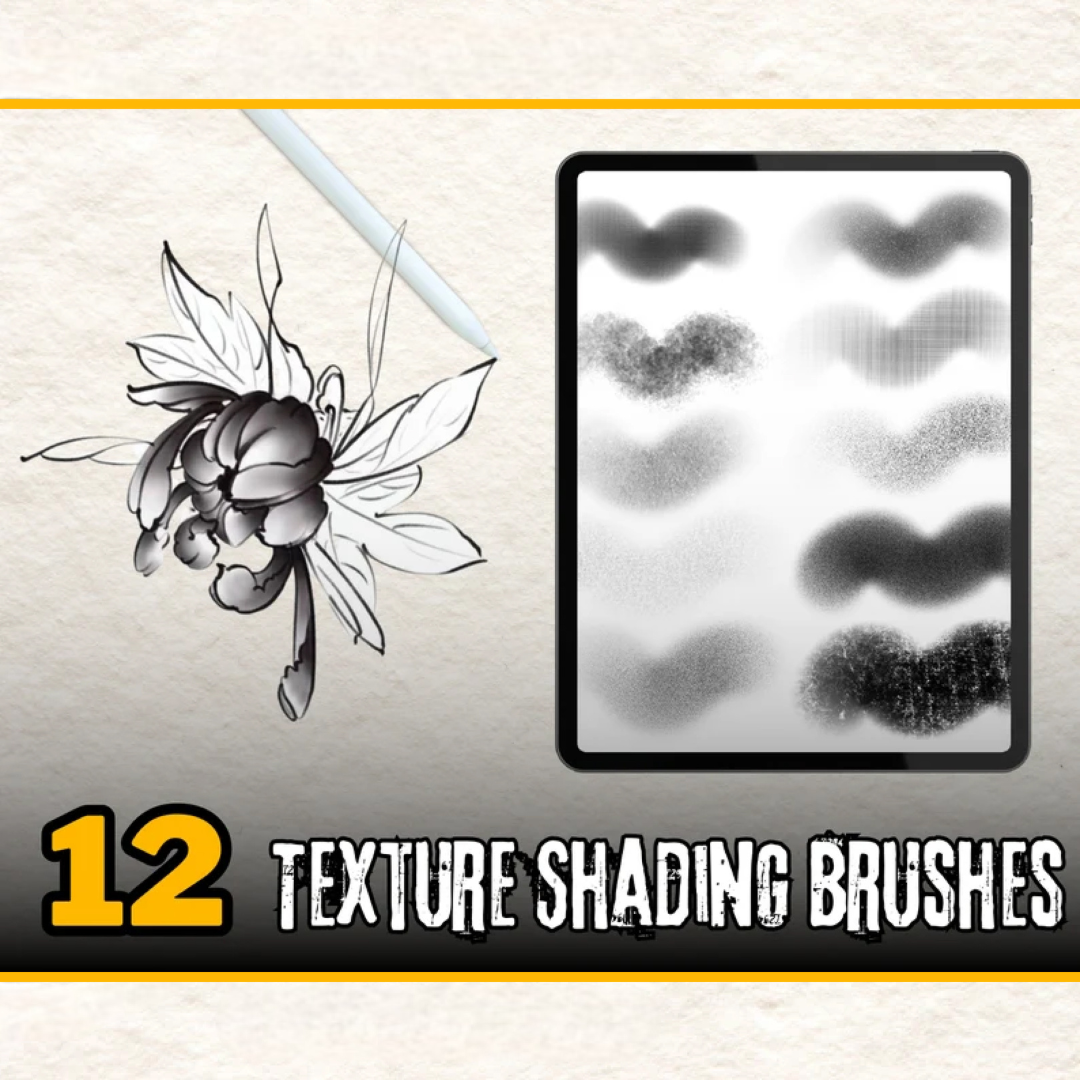 300 Tattoo Stipple Shading and Line Brushes For Procreate, Dotwork Procreate Tattoo Brushes, Procreate Brushes, Procreate Stipple Brushes