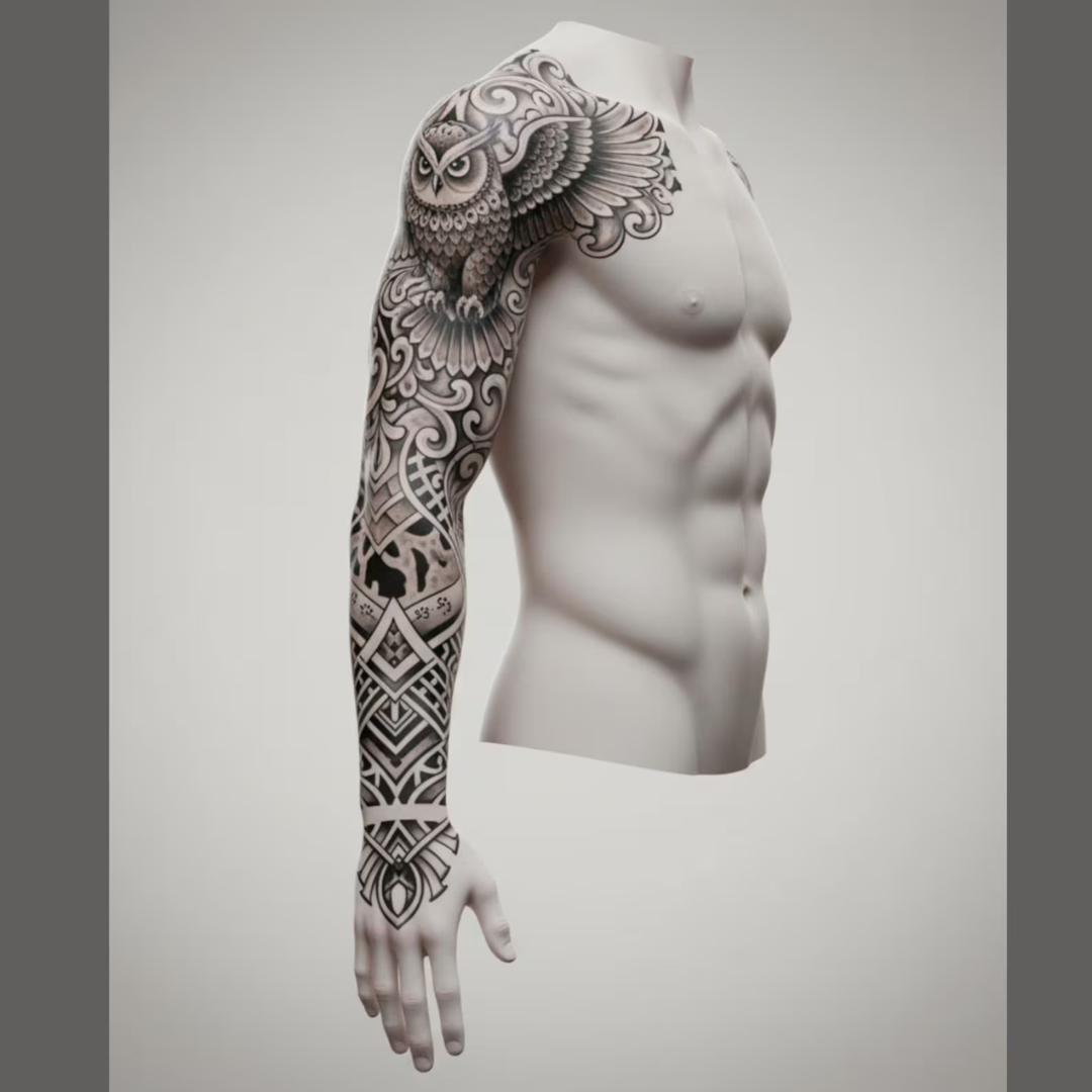Procreate 3D Human Models & Tattoos Editable Templates, Male, Female Figures, Tattoo Sketch, Concept Art, Lighting, Anatomy Study Kit