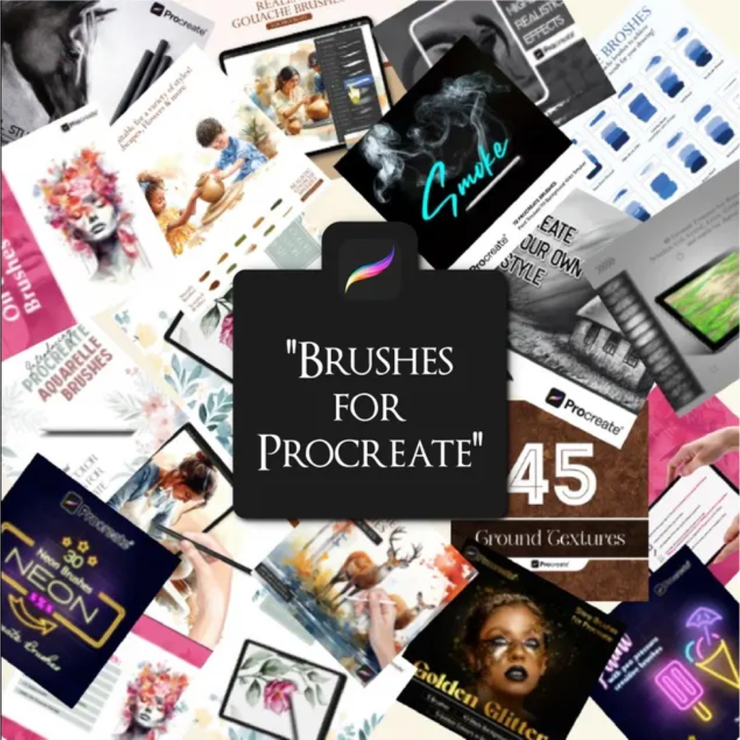 5000+ Tattoo Procreate Brushes: Liners, Shaders, Lettering, Skulls