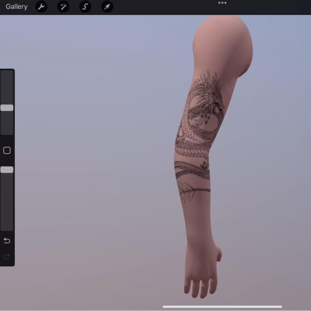 Procreate 3D Human Models & Tattoos Editable Templates, Male, Female Figures, Tattoo Sketch, Concept Art, Lighting, Anatomy Study Kit