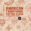 American Traditional Tattoo Flash Procreate Stamps: Old School Designs (Digital Download)