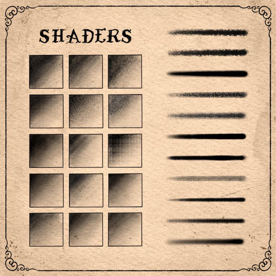 70 Procreate Tattoo Brushes: Stipple Shader, Traditional, Dotwork & Shading Set for Procreate