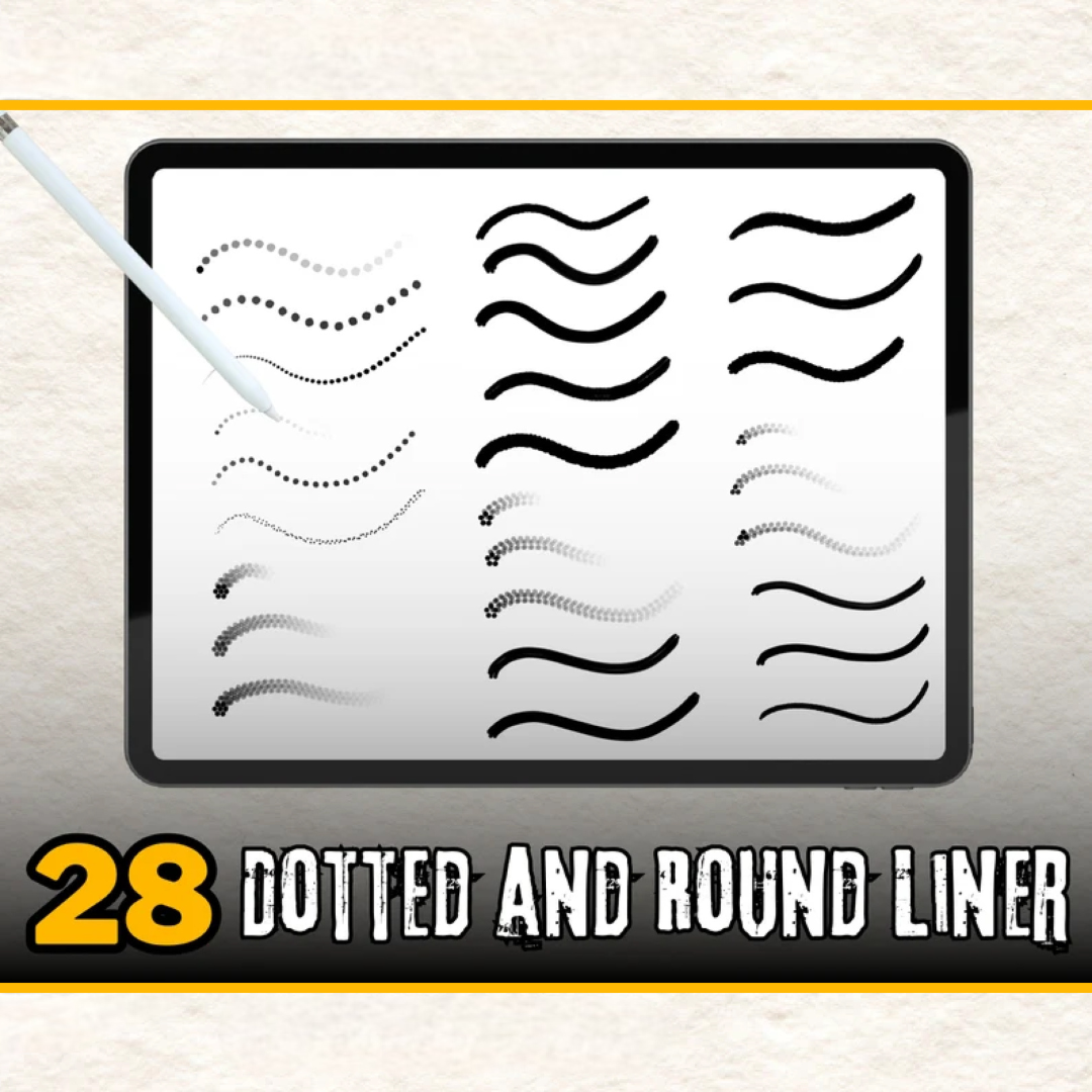 300 Tattoo Stipple Shading and Line Brushes For Procreate, Dotwork Procreate Tattoo Brushes, Procreate Brushes, Procreate Stipple Brushes