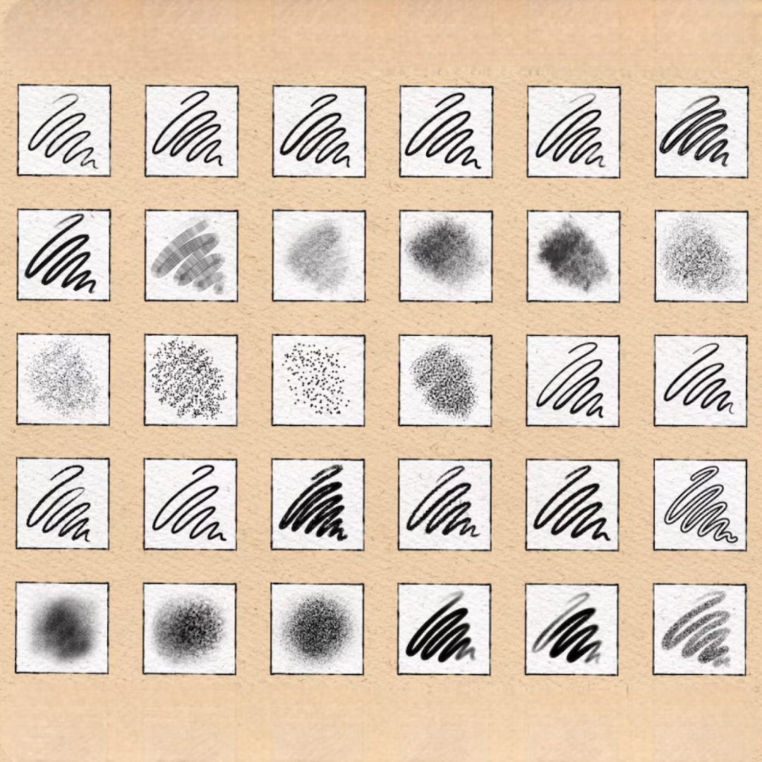 70 Procreate Tattoo Brushes: Stipple Shader, Traditional, Dotwork & Shading Set for Procreate